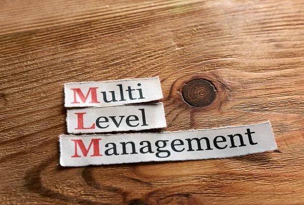 MLM - Multi Level Management — Zdjęcie stockowe