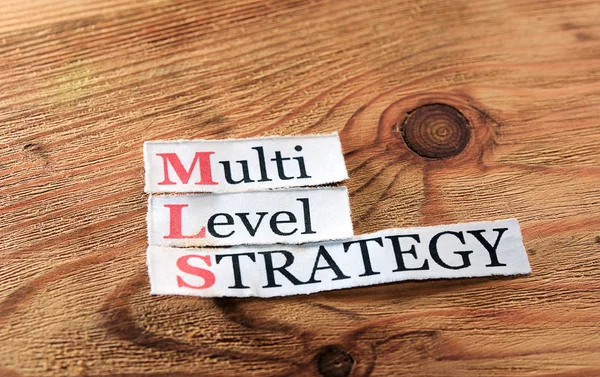 MLS - Multi Level strategi — Stockfoto