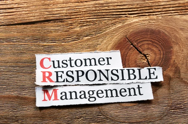 CRM - Gestione responsabile del cliente — Foto Stock