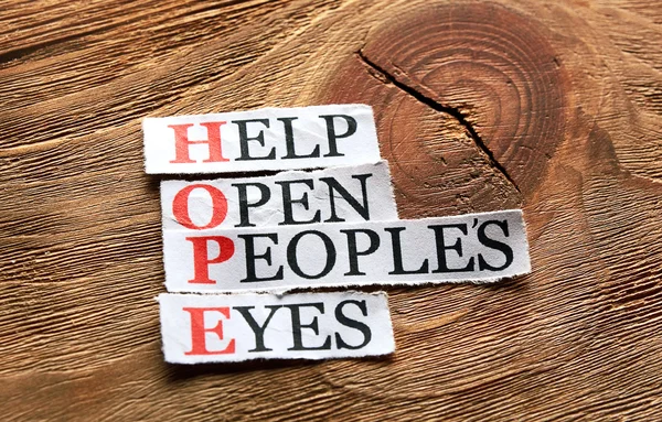 Hope open eyes — Stock Photo, Image