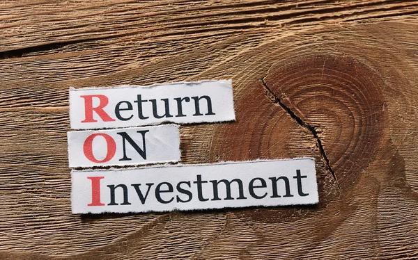 ROI retour sur investissement — Photo