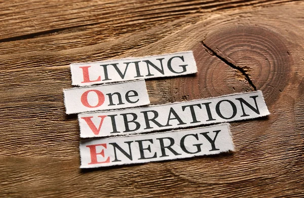 Love acronym vibration — Stock Photo, Image