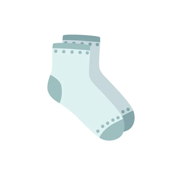 Векторні ілюстрації дизайну шкарпеток, намальованих вручну, ізольовані на білому тлі . — стоковий вектор