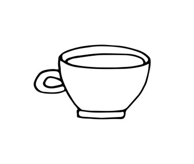 Beyaz arkaplanda izole edilmiş sevimli kupa göster.