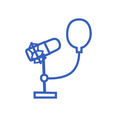 Stüdyo mikrofonu elle çizilmiş..