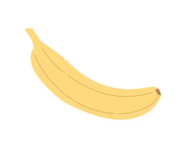 El yapımı muz beyaza izole edilmiş..