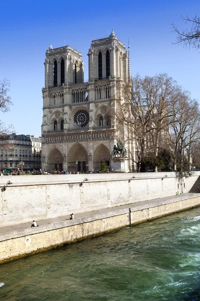 Francja. Paryż. Notre-dame. — Zdjęcie stockowe