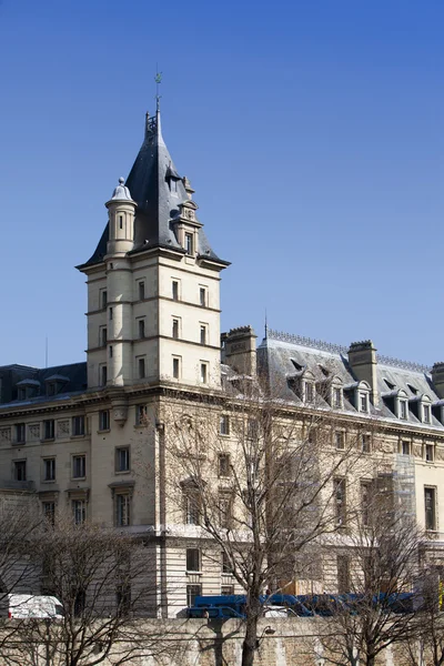 Edifício histórico do Tribunal Penal (Departamento de Investigação Criminal Tribunal correctionnel) em Paris, (onde o herói de livros comissário Megre trabalhou Imagens De Bancos De Imagens