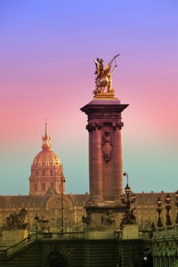 alexander III köprüden seine Nehri de paris, Fransa