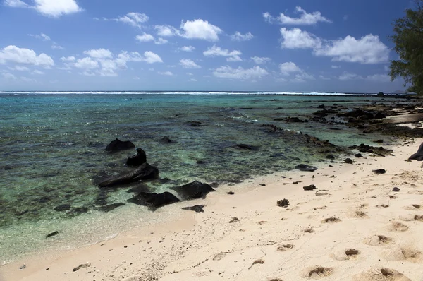 Mauricius. Kamenitá krajina ostrova Gabriel. — Stock fotografie