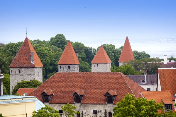 Blick auf die Dächer der Altstadt. Tallinn. Estland. — Stockfoto