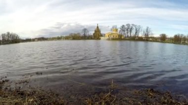 Rusya, Saint Petersburg, St Peter ve Paul Katedrali, objektif balık gözü banliyösünde