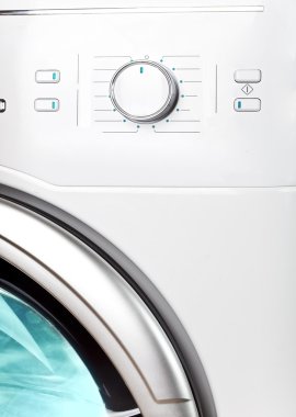 Çamaşır makinesi - yakın up ekranı, kuyu ve bir seçim programı