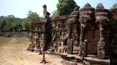 Angkor Thom, Teras fil, Siem Reap, Kamboçya