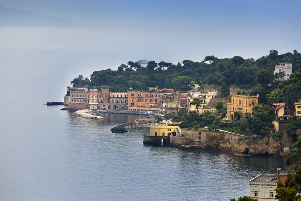 Italy. A bay of Naples. Foggy morning — Stock Photo, Image