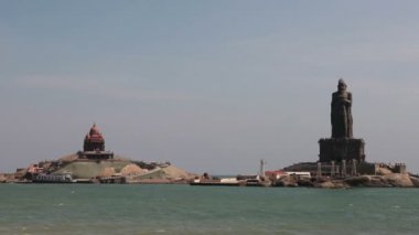 Vivekananda kaya Anıtı ve Thiruvalluvar heykeli, Kanyakumari, Hindistan