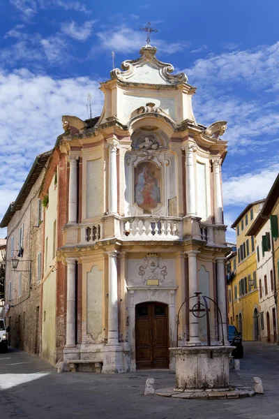 Kirche casa del cavallo im historischen zentrum von siena, toskana, italien — Stockfoto