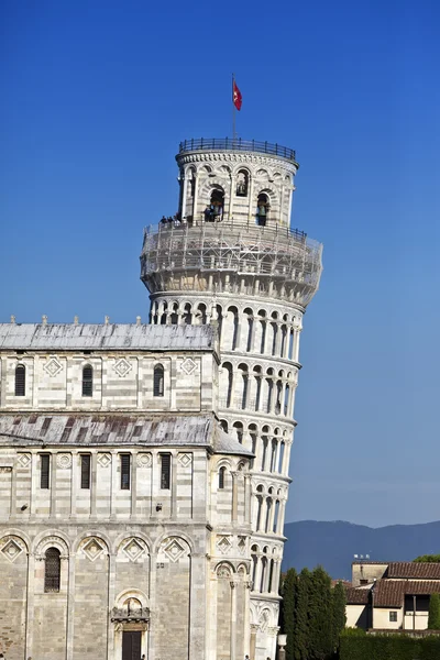 İtalya. Pisa. Eğik Pisa Kulesi — Stok fotoğraf