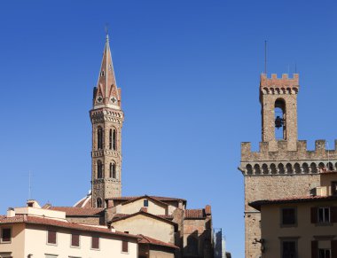 İtalya. Florence. Badia Fiorentina - bir manastır ve kilise