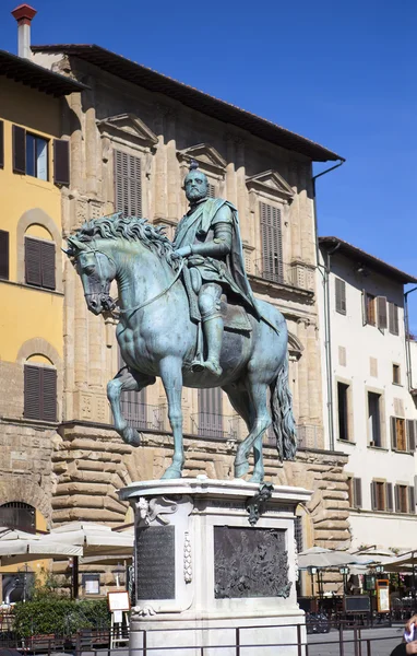 Monumento di Cosimo Medici (1519-74) Italia. Firenze. Piazza della Signoria . — Foto Stock