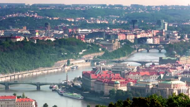 Prague Bridges, the Czech Republic — Stock Video