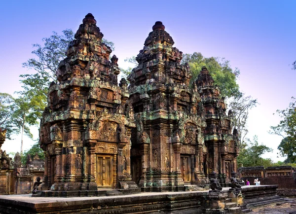 Ruinas del templo de Banteay Srey (siglo X), Siem Reap, Camboya —  Fotos de Stock