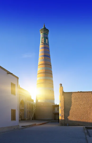 Uzbekistán. Khiva. Ulice starého města — Stock fotografie