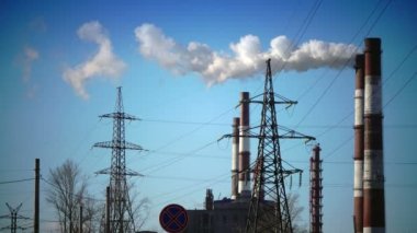 duman ve Elektrik İletim Hattı boru