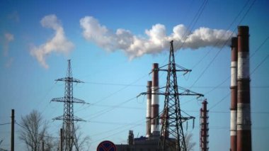 duman ve Elektrik İletim Hattı boru