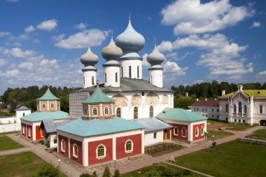 Tihvin varsayım manastır, bir Rus Ortodoks (Tihvin, Saint Petersburg region, Rusya Federasyonu)