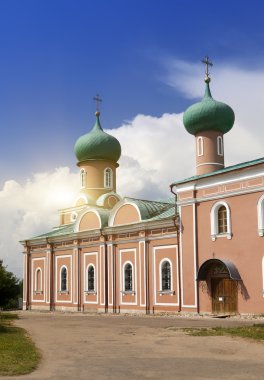 Tihvin varsayım manastır, bir Rus Ortodoks (Tihvin, Saint Petersburg region, Rusya Federasyonu)