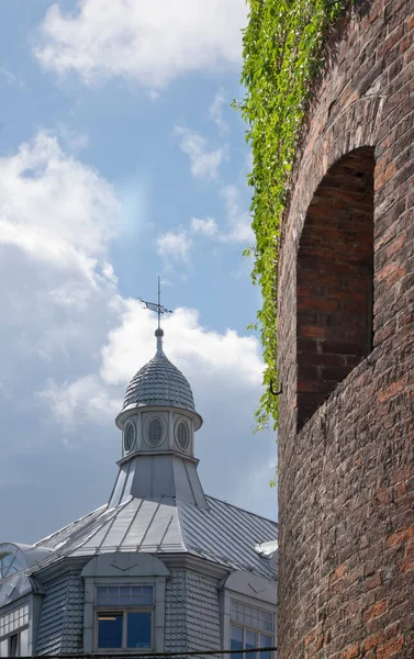 Riga Lettland Pulvertornsmur Och Gammal Byggnad — Stockfoto