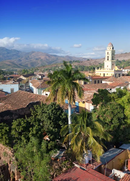 Veduta aerea di Trinidad con Lucha Contra Bandidos, Cuba — Foto Stock