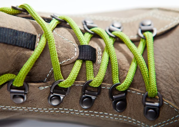 Green laces — Stock Photo, Image