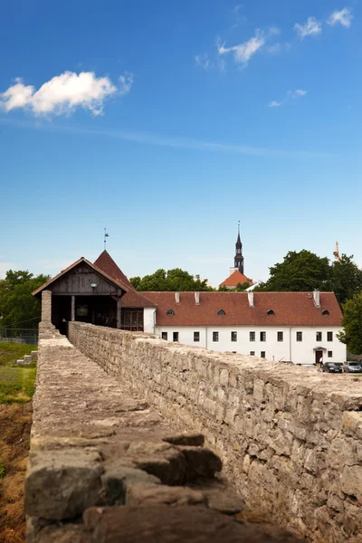 The yard of fortress. Narva. Estonia — Stock Photo, Image