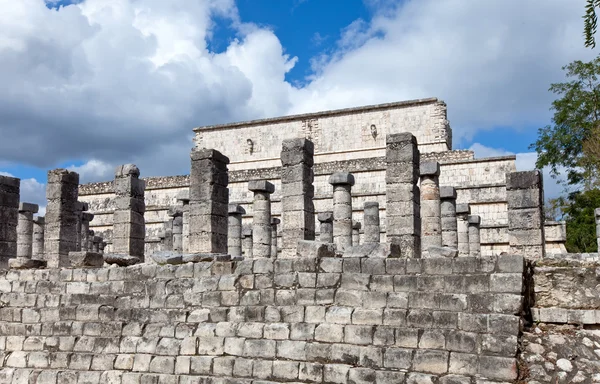 Hall of the Thousand Pillars - Columns at Chichen Itza, Mexico — Stock Photo, Image