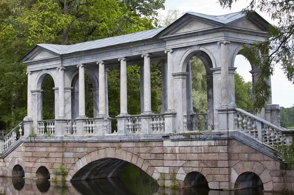 Puente de mármol (paladiano), o galería de mármol siberiano. Catherine Park. Pushkin. Petersburgo — Foto de Stock