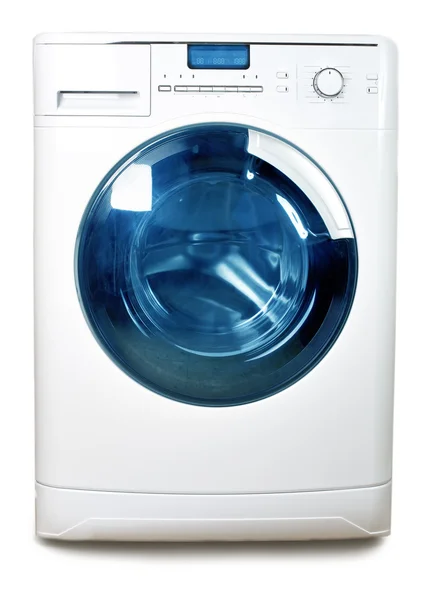 The washing machine on a white backgroun — Stock Photo, Image