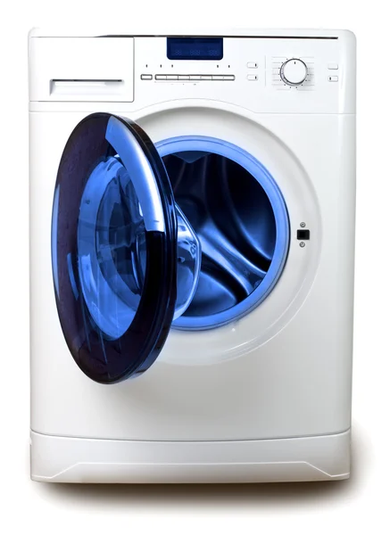 The washing machine on a white backgroun — Stock Photo, Image