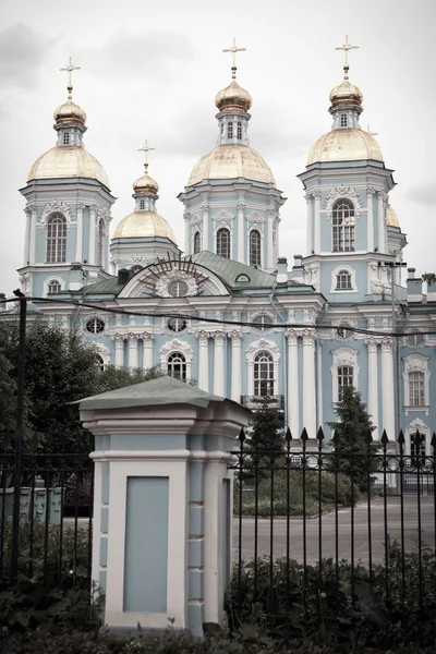 St. Nicholas Naval Cathedral . Sint-Petersburg. Rusland — Stockfoto