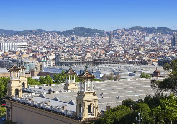 España. Barcelona. La vista superior de una ciudad —  Fotos de Stock