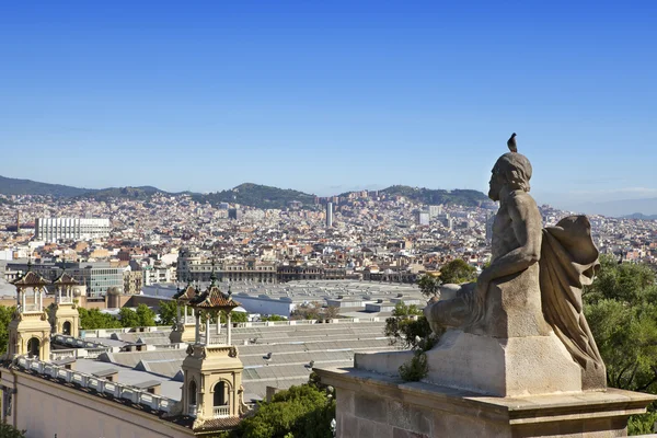 Spagna. Barcellona. La vista dall'alto su una città — Foto Stock