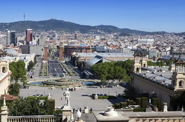 İspanya. Barselona 'da. Şehrin en iyi manzarası.