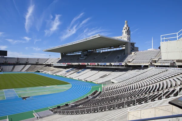 Estadi olimpic lluis companys (barcelona olympisches stadion) in barcelona, spanien. — Stockfoto