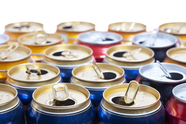 空のビールアルミ缶 — ストック写真