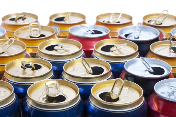 空のビールアルミ缶 — ストック写真