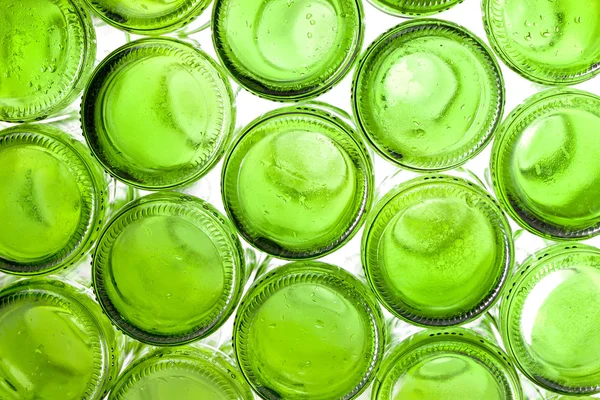 Bottoms of empty glass bottles — Stock Photo, Image