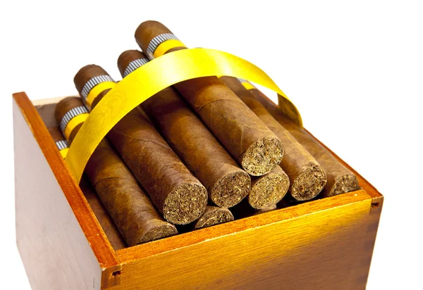 古巴的雪茄，手疯狂 — 图库照片