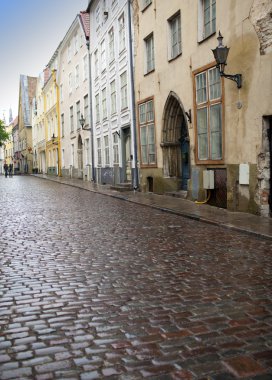 eski kentin çatıları görüntüleyin. Tallinn. Estonya.