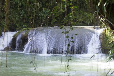 Jamaica. Dunn's River waterfalls clipart